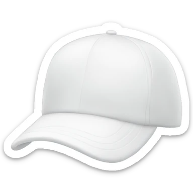 white cap no person sticker