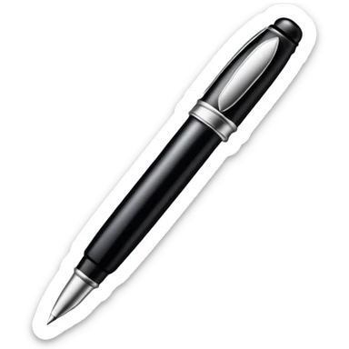 Quill and ink sticker