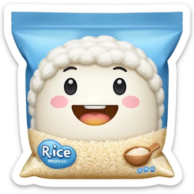 a pack of microwaveable rice sticker