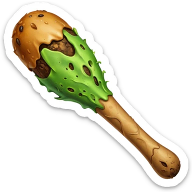 Rotten flesh drumstick sticker