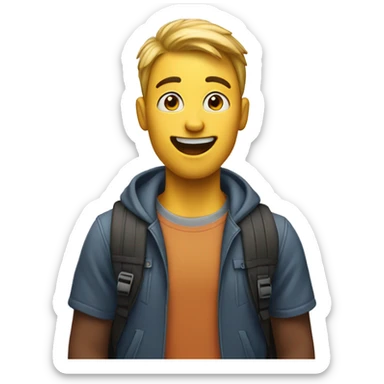 a student talking out loud sticker