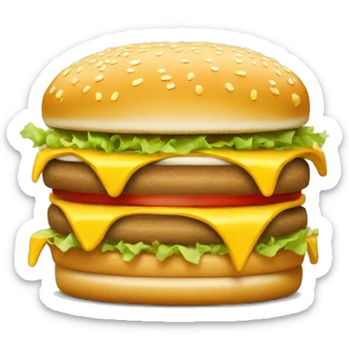 Mcdonalds Big Mac with no big mac words on it sticker