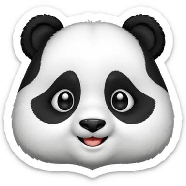 Panda girl sticker