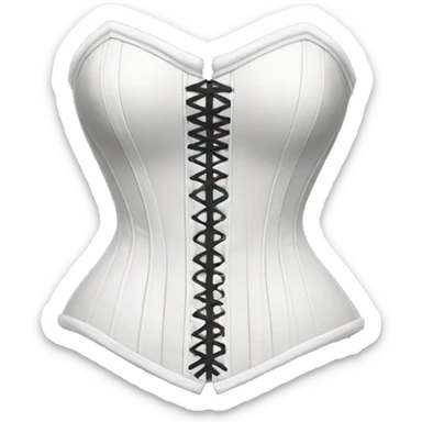 White corset  sticker