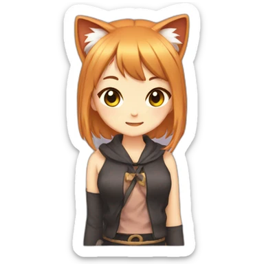 neko-girl sticker