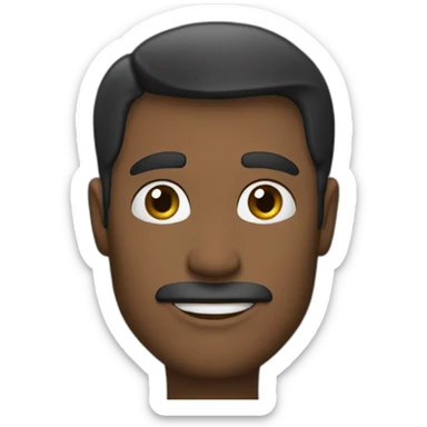 Мужчина альбинос с черным французским бульдогом sticker