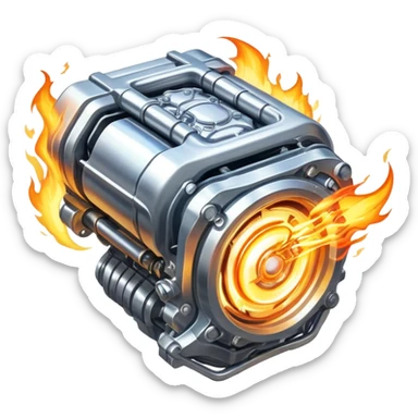 sorayama plasma engine fire sticker