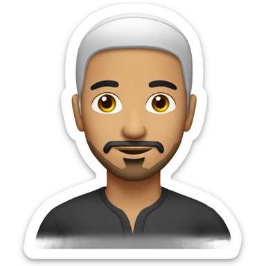 one arab hot man with a goatee  sticker