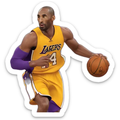 kobe bryant lakers sticker