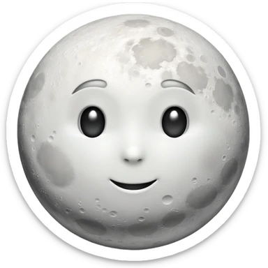 phases of the moon: first moon sticker