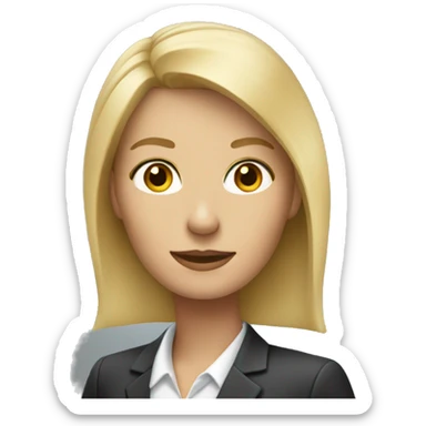 A blonde businesswoman  sticker