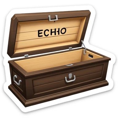 nail in coffin with "ECHO" written on the coffin sticker