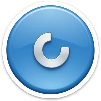 Verificado azul redondo  sticker