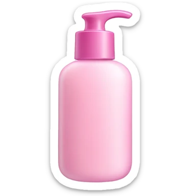 Light pink lotion bottle sticker
