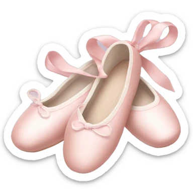 Pale pink ballet shoes sticker