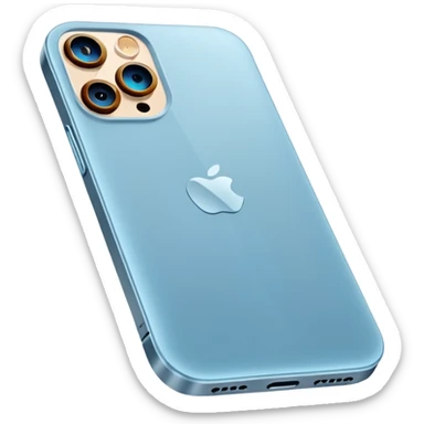iPhone 13 Pro in light blue colour sticker