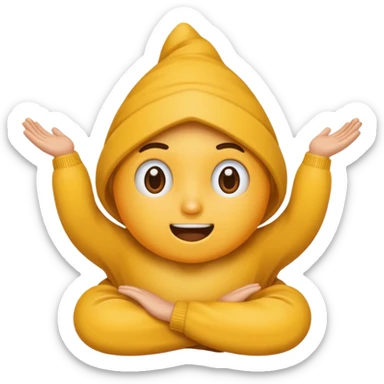 Une personne entraîne de faire caca sticker