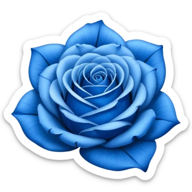 Blue roses sticker