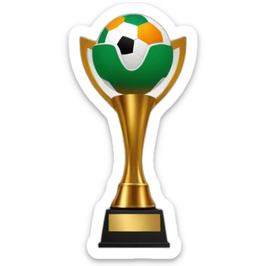African football cup of nation in ivory coast with CAF logo sticker