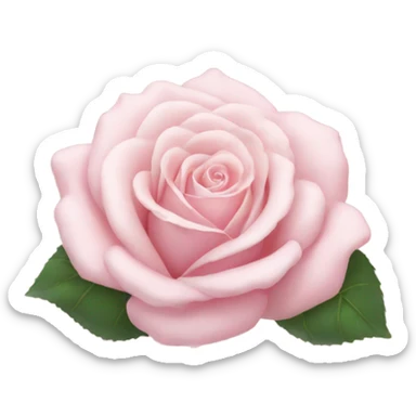 pale pink rose sticker