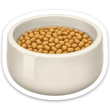 pet food bowl sticker