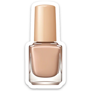 beige nail polish sticker