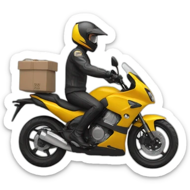 Moto RIDER delivery sticker