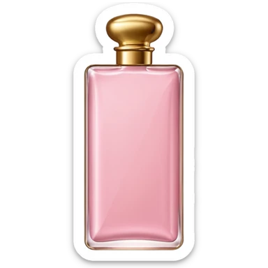 A light pink chocolate bar shaped perfume bottle   sticker