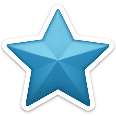 blue dimond star sticker