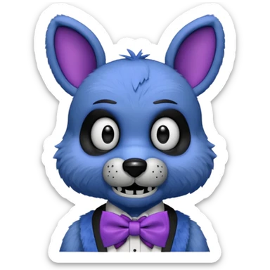 Bonnie(blue) from the Five Nights At Freddy's movie sticker