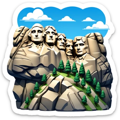 Mount Rushmore sticker