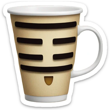 Write “Lewk Vintage” on coffe cup sticker