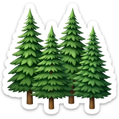 Christmas tree market sticker