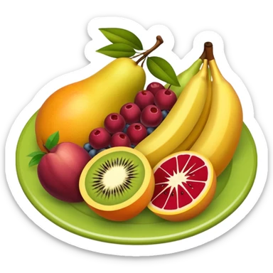 fruits plate sticker