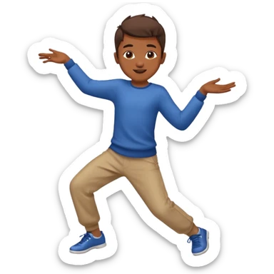 Niño bailando sticker