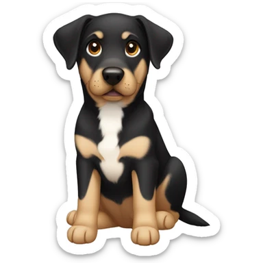 Labrador retriever an d german Shepard mix sticker