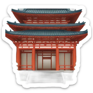 osaka temple sticker