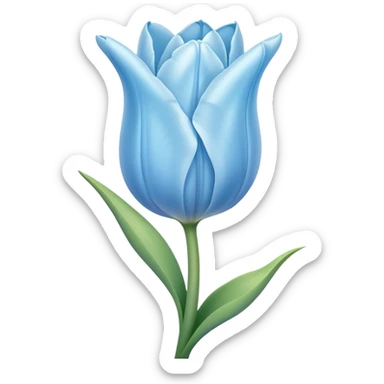 Light blue tulip  sticker