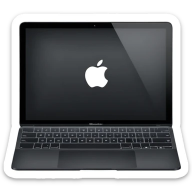 MacBook m4 pro max black sticker
