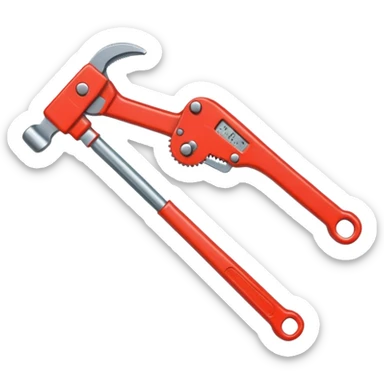 Pipe wrench  sticker