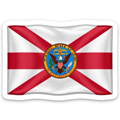 Creat an emoji of the state flag of Florida sticker
