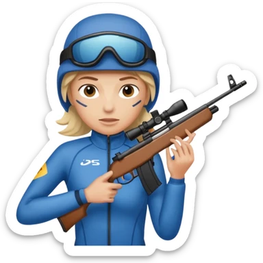 rifle biathlon sticker