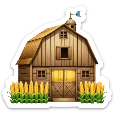 Corn barn sticker