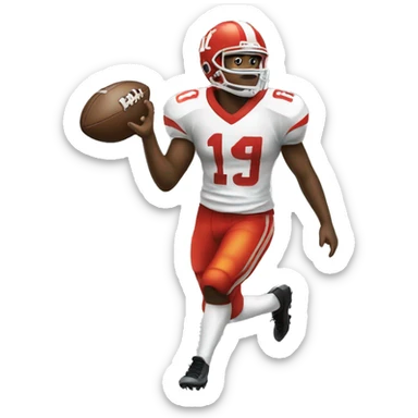 playing football #11 sticker
