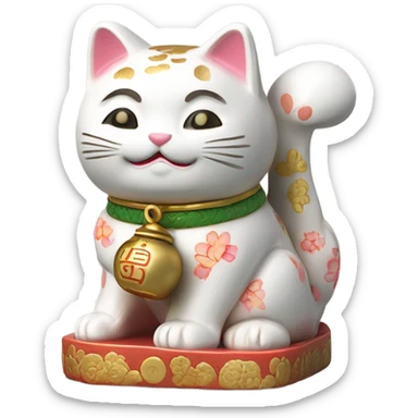 maneki neko sticker