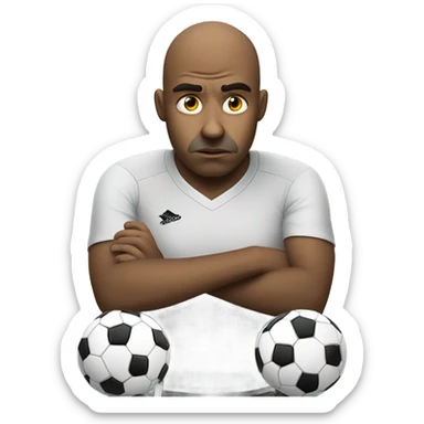 light skin sad soccer fan looking at his bets lose sticker