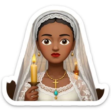 Frida Kahlo in church sticker