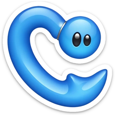 Blauer Haken  sticker