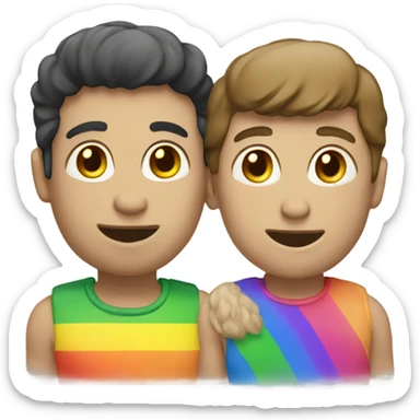 homo and rainbow sticker