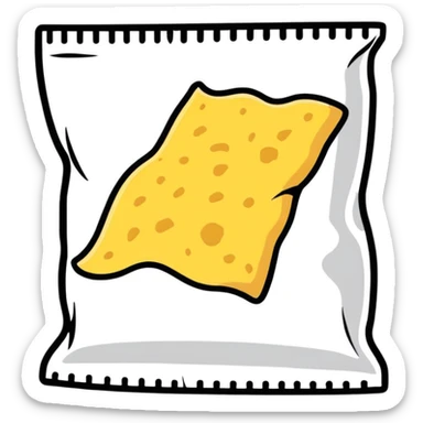 Club Social salt cracker pack sticker